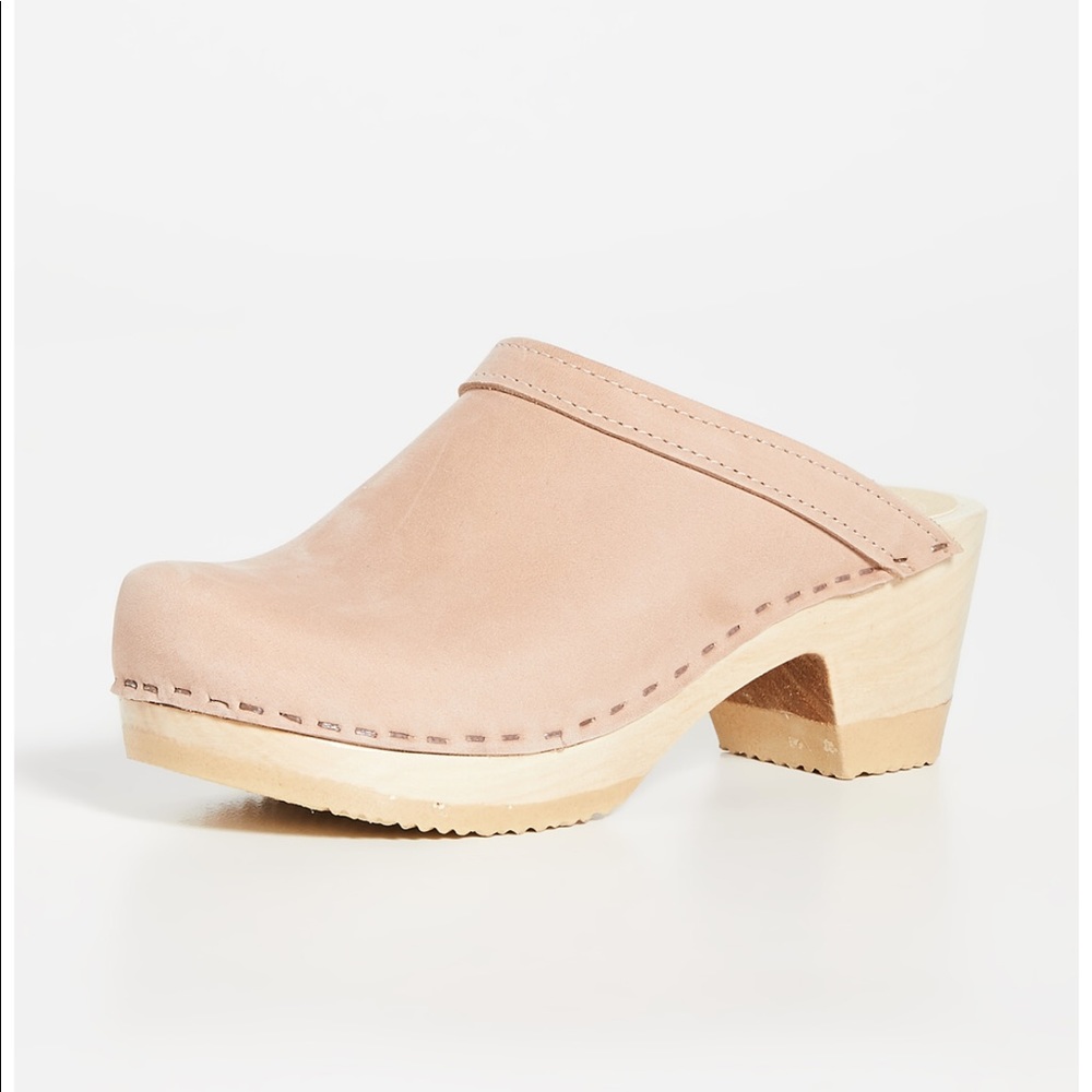 NEW with BOX No. 6 Pink Sand Old School Mid Heel Clogs (Size 40)